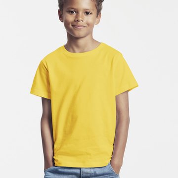 Tee Shirt Gar on Coton Biologique Jaune 12 14 Ans Mokuleia